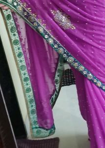 Elegant Purple Saree