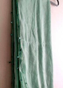 Seafoam Green Dupatta with Sequins