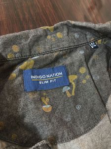 Indigo Nation Cuban Collar Superb Quality Shirt