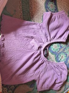 Cute Lavender Crop Top