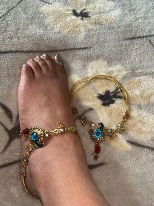 Peacock Style anklets