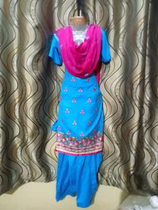 Blue Wedding Suit( Without Duppatta)