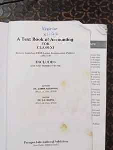 Account Book For 11th