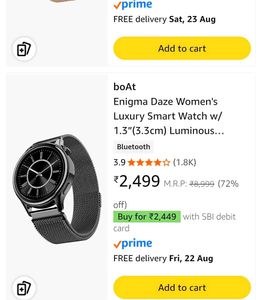 boAt Women&#39;s Luxury Smart Watch @ 1700/-