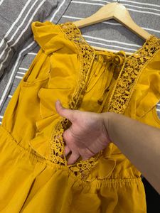 Yellow Ruffle Dress