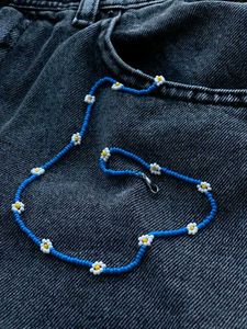 Daisy Beaded Necklace💙
