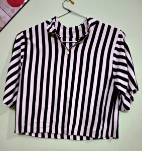 Striped Crop Top