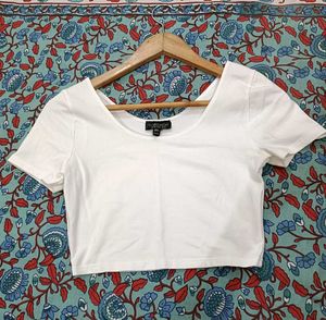 Pure White Crop Top