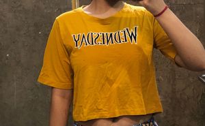 Yellow Wednesday Adams  Tee