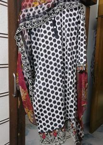 Polka Dot Pakistani Dress