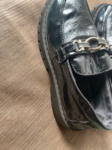 Black Chain Loafers