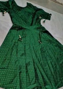 Inddus Artsilk woven Anarkali