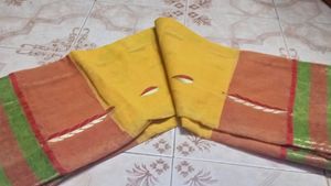 Vintage Yellow & Orange Saree