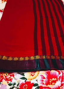 Elegant Red Saree
