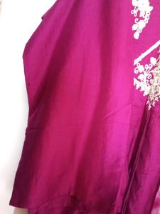 Elegant Embroidered Kurta with pant &amp;dupatta
