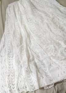 ETHNIC WHITE SKIRT