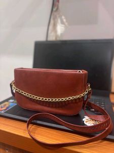 Brown chain crossbody bag