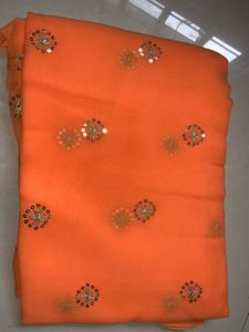 Orange Sequin Fabric Combo Offers