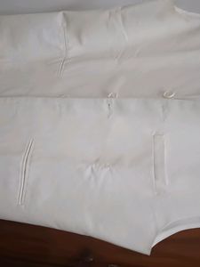 Half Sleeve White Jacket