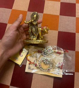 Elegant Pearl Premium Rakhi Set