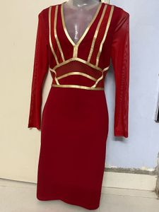 Red &amp; Gold Party Dress