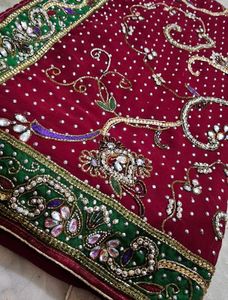 Very Heavy Bridal Saree VeryBeautiful ♥️🎉