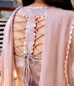 New Tan Peach Very Pretty Designer Suit Set