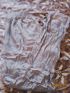 Embroidered Elastic-Waist Trousers