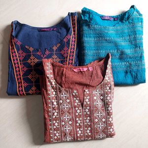 Straight Cut Kurtas Combo