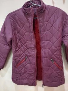 Stylish Purple Puffer Jacket for women