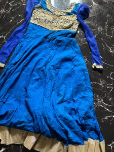 Blue Embroidered Kurta Set