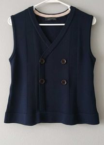 Navy Blue Sleeveless Top🤎🖤