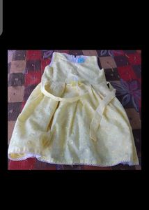 Beautiful Yellow Frock For Your Littles Princess