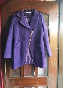 Wool Purple Coat