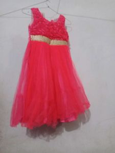 Girls Pink Party Dress