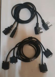 VGA CABLE 2 SET &amp; POWER CODE CABLE SET OF 2