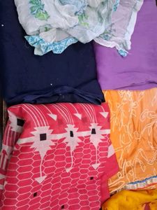 Assorted Indian Fabric  Seven Pieces Combo