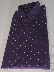 Hancock Dress Shirt - Purple Diamond Print