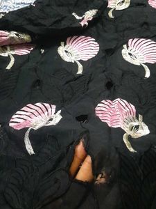 Beautiful Cut Work Kurta 🖤💗