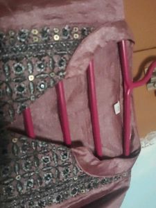 Mauve Embroidered Kurti