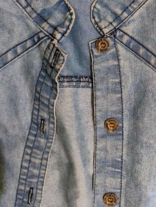 Sleeveless Denim Top