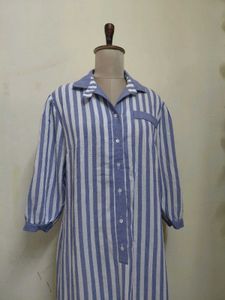 Striped Shirt Dress
