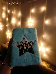Fluffy Blue BTS Army Diary – Hide Your Secrets!