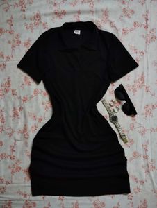 Black Polo Mini Dress