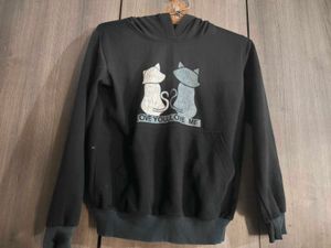 Cute Cat Print Hoodie