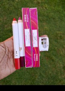 Myglamm Pack Of 2 Lip Crayon Lipstick With Sharpne