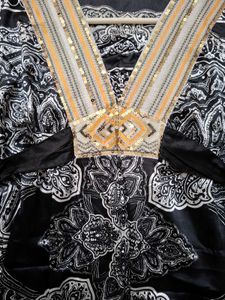 Classy Black N White Kaftan