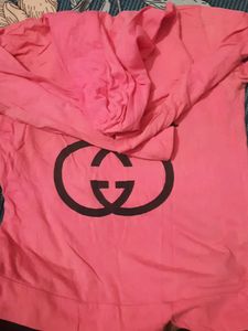 Pink Gucci Style Hoodie