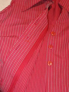 Striped Red Crop Top