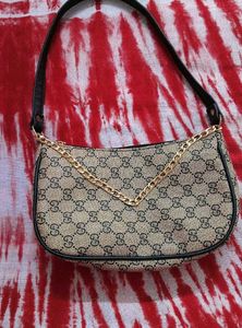 Gucci Print Faux Leather Bag